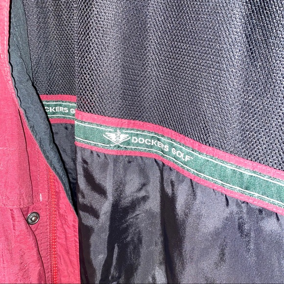 Dockers Golf Outerwear lightweight red jacket XL - Picture 5 of 5